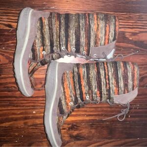 Merrell Women's Striped Brown and Orange Boots